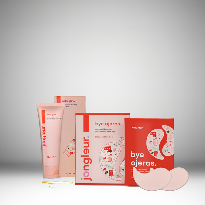 Kit Definitivo de Rejuvenecimiento para el Cuidado de la Piel - Parches Para Ojos Bye Ojeras +
